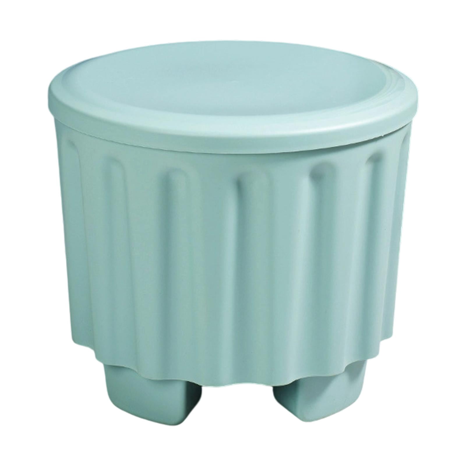 Lipstore Storage Ottoman Creative Shoe Changing Stool for Bedroom Living Room Balcony Green