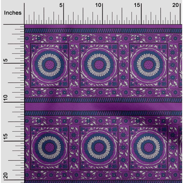 oneOone Tissu en Coton Flex Feuilles & Floral Imprimé 1 Yard 40 Pouces de Large