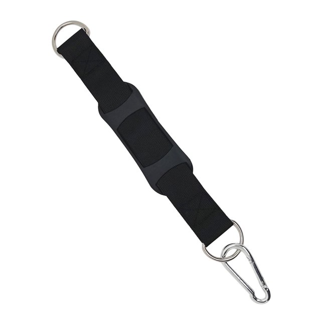 DYNWAVECA Sangle d'Exercice Sangle Suspendue Musculation avec Mousqueton à Pression Entraînement de Force Adultes Jardin Réutilisable Charge Max 100kg Noir