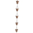 thumbnail image 2 of pitrice 3.3ft Rain Chain Outside Villas, Courtyards B Chains Style Gutters Catcher Rainwater Style C, 2 of 5