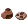 thumbnail image 1 of Luzkey Ceramic Essential Oil Set Aroma Diffuser Fragrance Diffuser Melt Burner Desktop Ornaments for Holiday Yoga SPA Decoration Red, 1 of 8