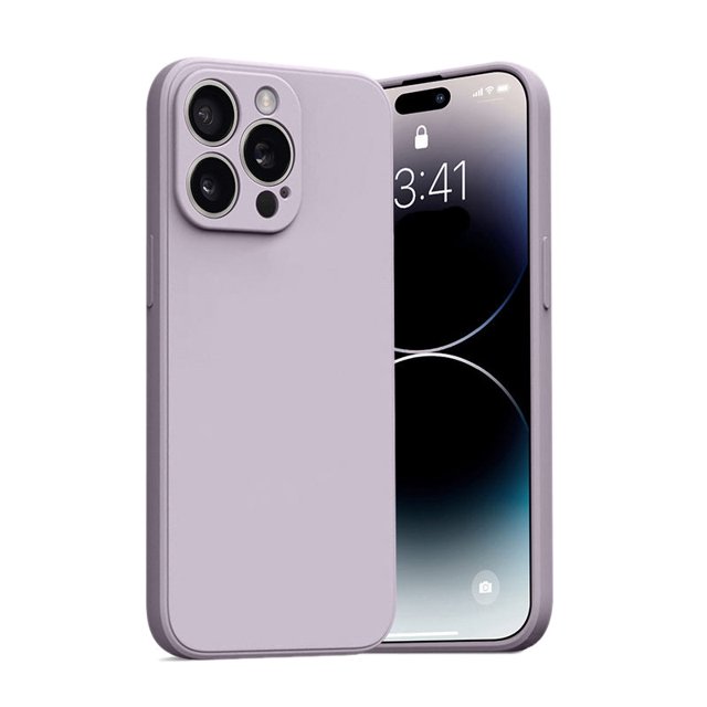PANDACO Étui Souple Violet Pastel pour iPhone 15 Pro Max