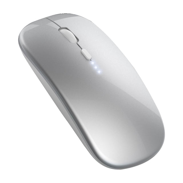 Cagogo Wireless Mouse, Rechargeable Silent Bluetooth Mouse for Laptop Desktop, Dual Mode 4G and BT5 Wireless Mouse, Ergonomic Mouse for Office Work Home Study