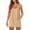 Yellow, variant on Womens Spaghetti Strap Sundress Plus Size Athletic Sleeveless Short Dress Summer Casual Tennis Dresses with Pocket Purple, M