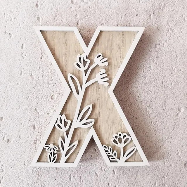 5 Inch Wooden Letters for Wall Decoration – for 's Room Craft Projects Name Signs Weddings and Home