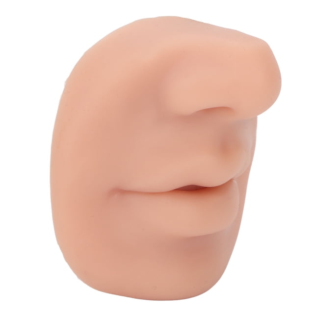 Silicone Model, Silicone Nose Model Flexible Stretchy For Practice For Teacher Light Skin,Medium Beige,Dark Skin