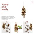 thumbnail image 2 of Wooden Parrot Chewing Toy Hanging Swing Pet Pendant Bird Chewing Stand Plaything, 2 of 9