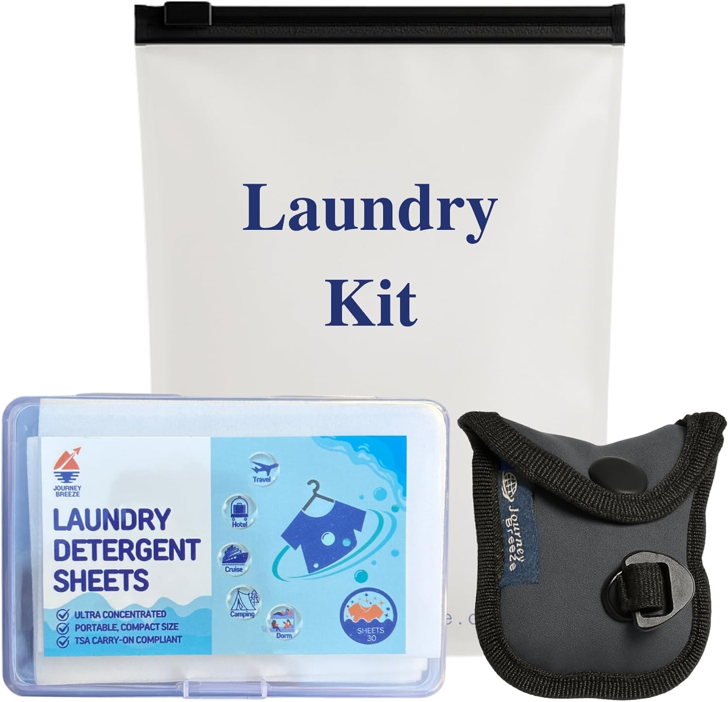 Travel Laundry Detergent Sheets + Lightweight Clothesline