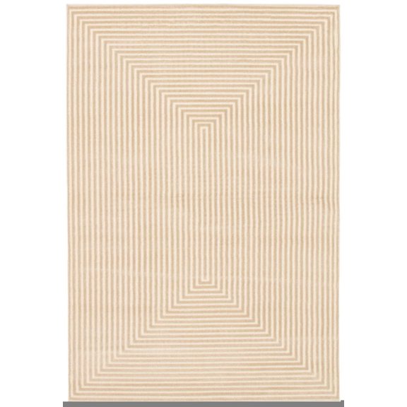 Tapis ECARPET Moderne pour Salle à Manger, Salon, Chambre Trona Ivoire