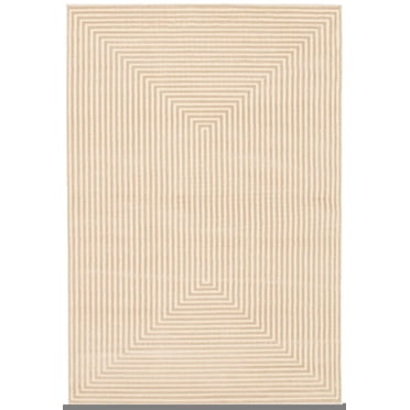 ECARPET Modern Area Rug for Dining Room, Living Room, Bedroom or Den Trona Ivory