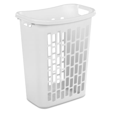 Sterilite Rectangular Open Hamper, White
