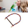thumbnail image 4 of Swing, Hanging Bird Swing Toy Relieve Boredom Chewing  For Finches For Parakeets 12cm / 4.7in Standing Pole Length, 4 of 8