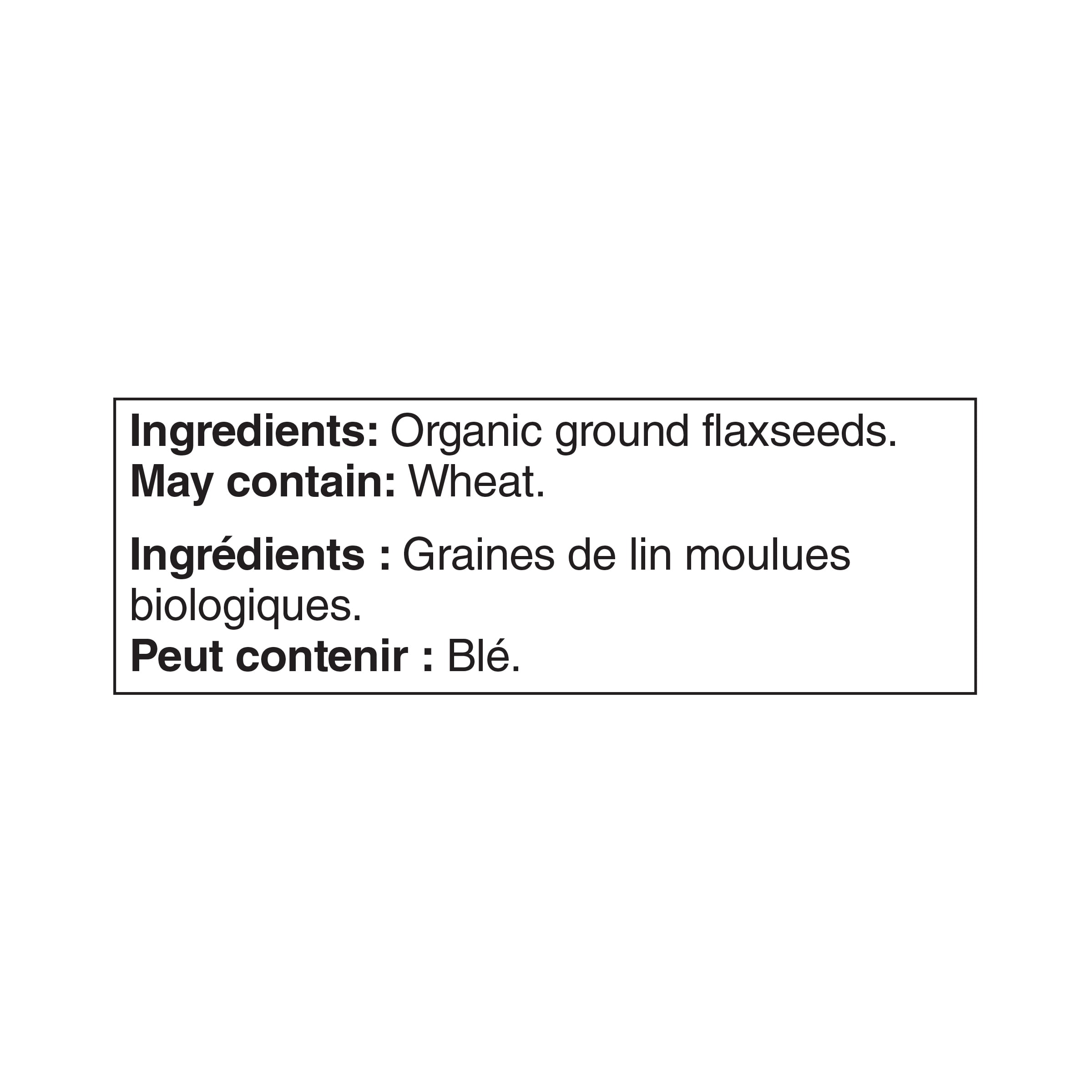 Graines de lin moulues biologiques Great Value