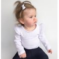 thumbnail image 3 of Newborn Baby Girl Boy Ruffled Long Sleeve Romper Solid Color Casual Bodysuit Spring Fall Clothes, 3 of 6