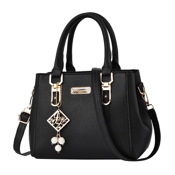 Bmisegm Sac Messager Décontracté en Cuir Sac à Main Grande Capacité Sac à la Mode pour Femmes Sac Bandoulière Très Grand Noir Taille Unique