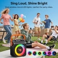 thumbnail image 2 of JYX Karaoke Machine for Adult, Wireless Speaker with RGB Light for Party, Portable Home Singing Speaker with 2 Microphones, T35-T, 2 of 8