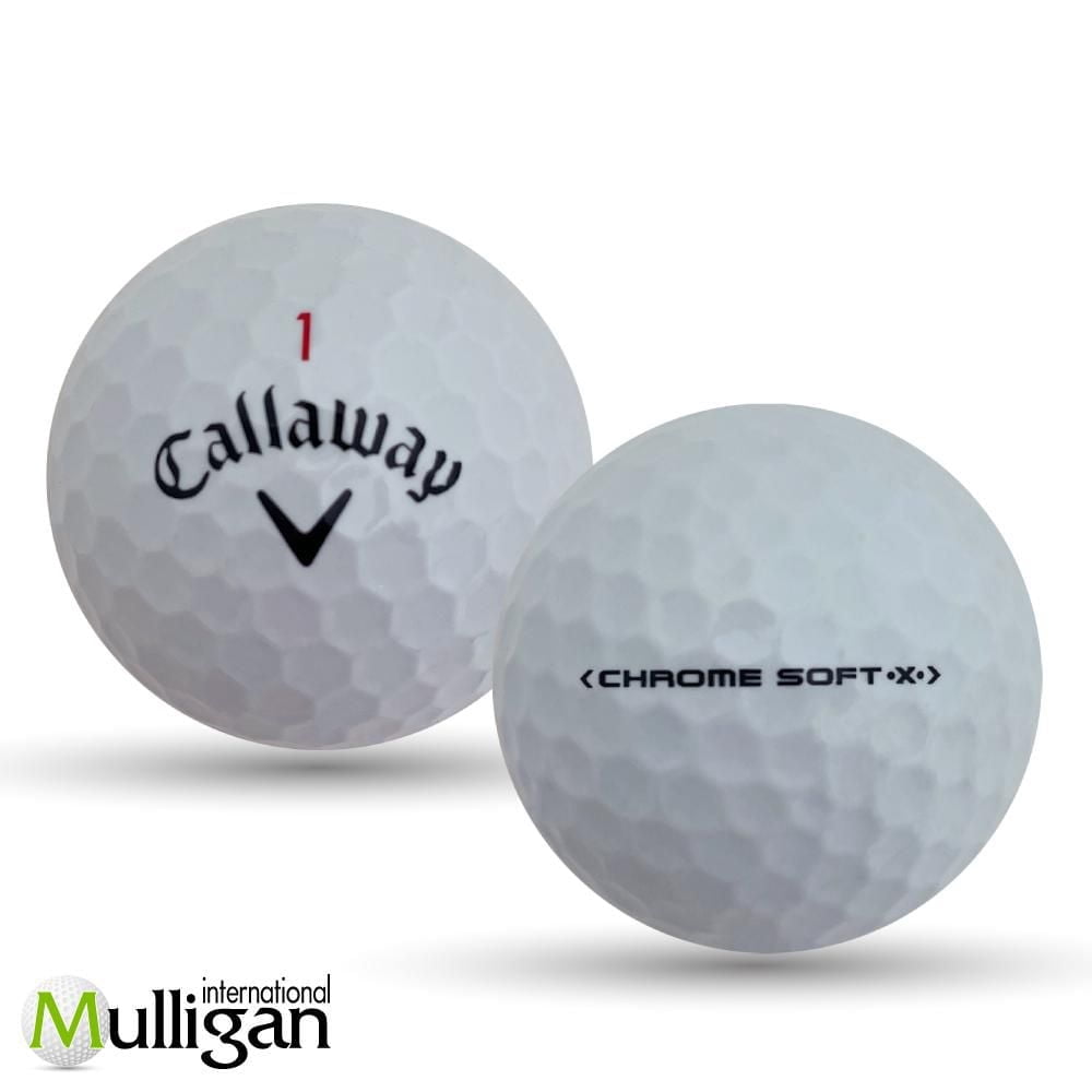 Mulligan - 48 Callaway Chrome Soft x 5A Recycled Used Golf Balls, White