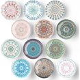 thumbnail image 1 of Glass Fridge Magnets, 12Pcs Fresh Strong Magnetic Refrigerator Magnet Fridge Sticker Cute Refrigerator Magnets for Kitchen Office Whiteboard Cabinet Decorative Magnets for Gift, 1 of 7