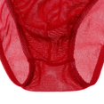 thumbnail image 4 of MERIGLARE Pantalon Bikini en Maille pour Homme Pailleté - Rouge, G L, 4 of 9