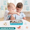 thumbnail image 2 of YOPTOP Wooden Magnetic Letters and Numbers for Kids - 141 ABC Alphabet Magnets for Preschool Toddlers - Letter Magnets with Storage Box - Educational Fridge Magnets for Kids, 2 of 7