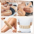 thumbnail image 2 of 4-in-1 Wood Therapy Massage Tools, Lymphatic Drainage Massager Tool Set, Wood Massage Cup Massage Roller Stick Roller Rope Contouring Board, Cellulite Body Sculpting Massage Kit for Muscle Pain Relief, 2 of 6