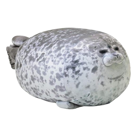 Jindong Seal Pillow Stuffed Cotton Plush Animal Toy Cute Small (13 Inch) Gift for Boys Girls