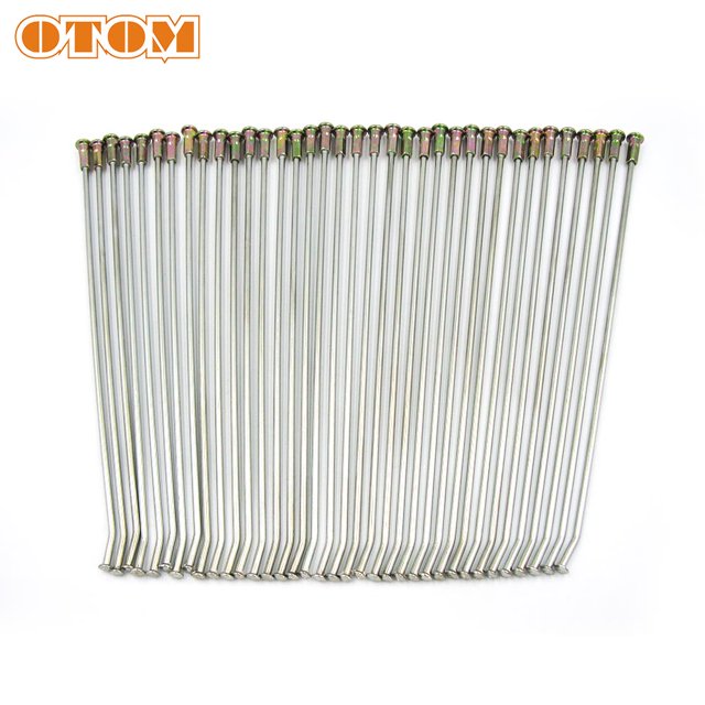 OTOM Motorcycle 36 Pcs 21" Front 18" 19" Rear Wheel Spokes Nipples Kit Pit Bike Enduro Standard Steel Wire Cap Hat For HONDA CRF