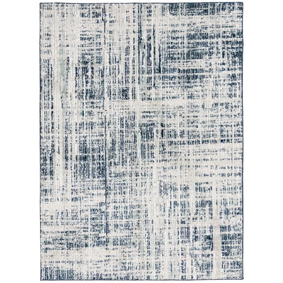 Rug Ease Harmony Blue Machine Washable Area Rug