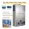 thumbnail image 3 of Propane Gas Heater Instant Water Heater 6L/8L/10L/12L/16L/18L Water Heater 36KW Tank Tankless Stainless Steel Water Heater ,Digital Temperature Display, 3 of 7