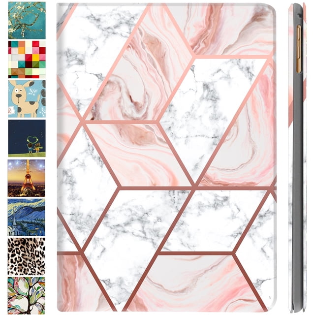 iPad 2016 Pro 9.7 inch Printed Case A1673 MLMP2LL/A MM172LL/A MLMN2LL/A MLMQ2LL/A A1674 A1675 MLMW2LL/A MLMX2LL/A MM192LL/A MLMV2LL/A MLN02LL/A MLMY2LL/A MLN12LL/A MM1A2LL/A MLPW2LL/A - Marble Pink