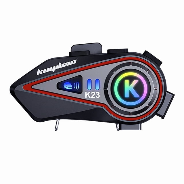 Casque Bluetooth pour Moto, Haut-Parleur Casque Intercom Écouteur Bluetooth 5.3 Réduction de Bruit Intelligente Qualité d'Image Haute Définition Longue Portée Casque de Moto Écouteurs Bluetooth