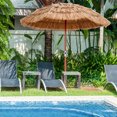 thumbnail image 4 of Costway Parasol de Plage Tiki pour Patio 6 Pi Tropical au Toit de Chaume, Portable, Extérieur, Marché, Inclinable, 4 of 10
