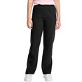 thumbnail image 1 of Hanes Womens ComfortSoft EcoSmart Petite Open Leg Sweatpants, M, Ebony, 1 of 2