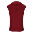 thumbnail image 4 of DPTALR T-Shirt de Sport Sans Manches Décontracté à Capuche Solide pour Hommes, 4 of 5