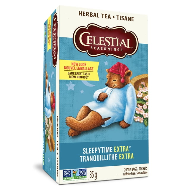 Celestial Seasonings Sleepytime Extra, Caffeine Free, Herbal Tea Bags, 20 bags