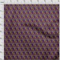 thumbnail image 3 of oneOone Polyester Lycra Fabric Spiral & Floral Block Printed Fabric 1 Yard 56 Inch Wide, 3 of 4