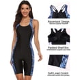 thumbnail image 2 of Charmo Womens Boyleg Unitard Swimsuits Racerback Athletic One Piece Bathing Suits, 2 of 7