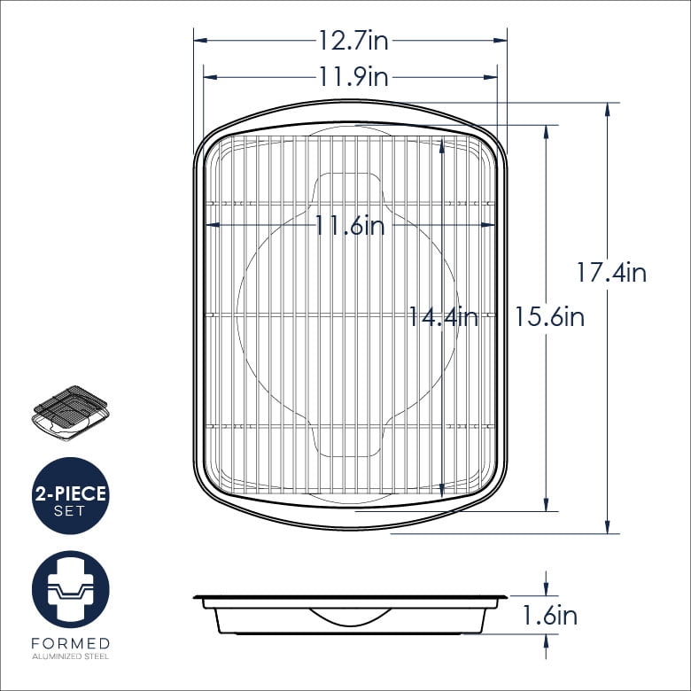 Nordicware Oven Crisp rectangular Baking Tray