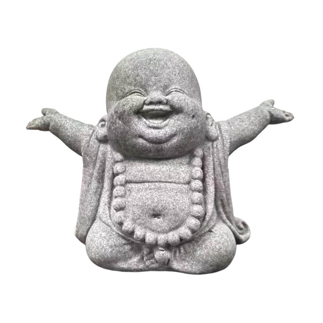 LNGOOR Statue de Bouddha Antique Assise pour Table Intérieure