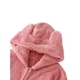 thumbnail image 3 of Solid Color Parent-Child Suit, Long Sleeve Family Pajamas Set, Round Neck Zipper Hoodie, 3 of 7
