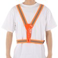 thumbnail image 1 of LED Reflective Vest Running Gear, Practical Safety Reflective Vest Band Polyester Latex Silk POM PVC 3 Lighting Mode  for Outdoor Work Green,Orange Red,Pink,Yellow, 1 of 7