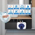 thumbnail image 1 of GEESEN 2.5 Gallon Mini Hot Water Heater 1.5KW, Small Under Sink Counter RV TR Endless Trailer Kitchen Compact Point-of-Use, 16” Long 1/2”FIP Stainless Steel Water Hoses 9L, 1 of 6