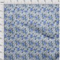 thumbnail image 4 of oneOone Velvet Medium Blue Fabric Floral Fabric For Sewing Printed Craft Fabric By The Yard 58 Inch Wide, 4 of 4