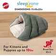 thumbnail image 3 of Sleep Zone 22" Petit Grotte des Câlins Lit pour Chien et Chat, 3 of 8
