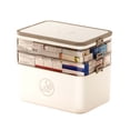thumbnail image 2 of Wzzjkit Medicine Box, Medicine Storage Box 3-Tier Empty Family Emergencies First Aid Kit Container Portable Plastic Storage Organizer Multipurpose Box with Handle for Home Travel, 2 of 9
