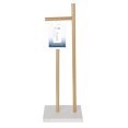thumbnail image 4 of Era Twain Carrara Marble Freestanding Toilet Paper Holder, Warm Gold, 4 of 4