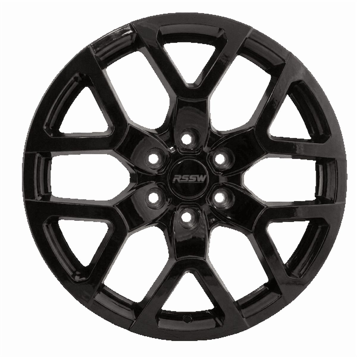 RSSW Baja Gloss Black 18X8 Alloy Wheel for Jeeps and Light Trucks with 6-120 bolt pattern, 50 mm offset and 66.9 centerbore