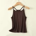 thumbnail image 2 of Birdeem Camisole pour Femmes Manteau Décontracté et Tendance pour Femmes Couleur Unie Col Rond Sans Manches, 2 of 12