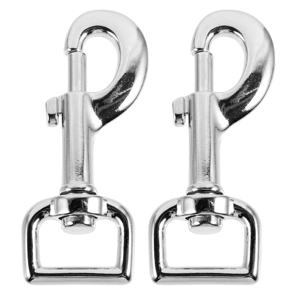 Shisuyan 4pcs Swivel Snap Hooks: Heavy Duty Metal Dog Leash Clips - Quick Release Pet Leash Buckle Nonslip Spring Buckle for Pet Collar Linking
