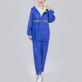 thumbnail image 2 of Sentmoon Ensemble de 2 Pcs Manteaux Imperméables pour Femmes et Pantalons de Randonnée avec Capuchon Manteau de Pluie à Manches Longues pour Femmes Imperméable Toutes Saisons Ponchos Zippés Ensemble Familial pour la Randonnée, le Camping, 2 of 7